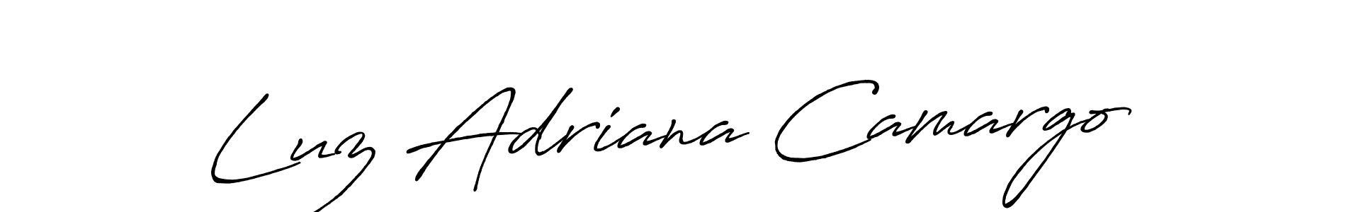 The best way (Antro_Vectra_Bolder) to make a short signature is to pick only two or three words in your name. The name Luz Adriana Camargo include a total of six letters. For converting this name. Luz Adriana Camargo signature style 7 images and pictures png