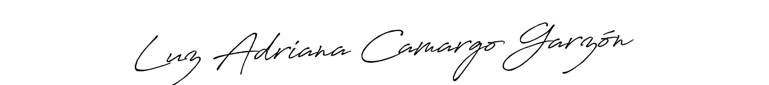 Make a beautiful signature design for name Luz Adriana Camargo Garzón. With this signature (Antro_Vectra_Bolder) style, you can create a handwritten signature for free. Luz Adriana Camargo Garzón signature style 7 images and pictures png