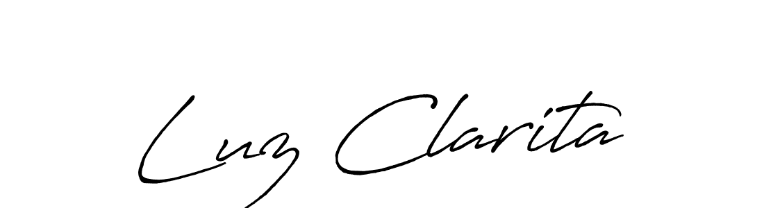 Similarly Antro_Vectra_Bolder is the best handwritten signature design. Signature creator online .You can use it as an online autograph creator for name Luz Clarita. Luz Clarita signature style 7 images and pictures png