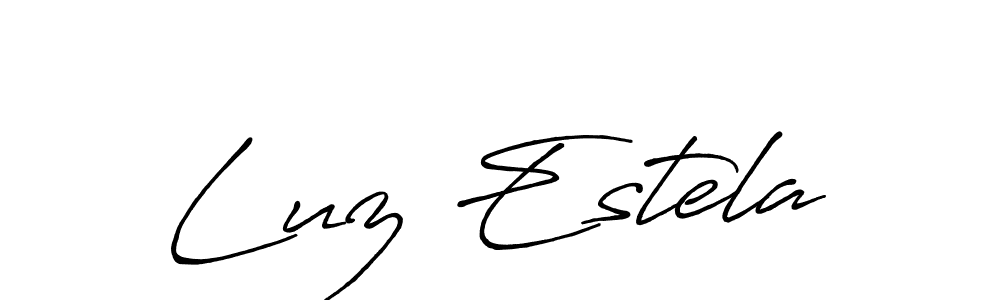 Similarly Antro_Vectra_Bolder is the best handwritten signature design. Signature creator online .You can use it as an online autograph creator for name Luz Estela. Luz Estela signature style 7 images and pictures png