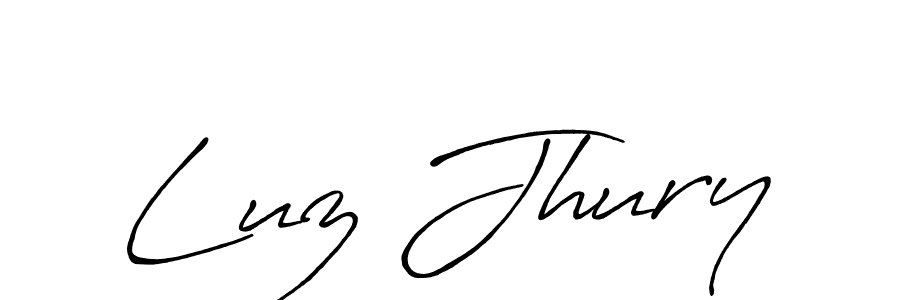 Design your own signature with our free online signature maker. With this signature software, you can create a handwritten (Antro_Vectra_Bolder) signature for name Luz Jhury. Luz Jhury signature style 7 images and pictures png