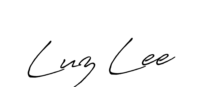 How to make Luz Lee signature? Antro_Vectra_Bolder is a professional autograph style. Create handwritten signature for Luz Lee name. Luz Lee signature style 7 images and pictures png