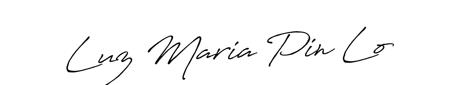 Design your own signature with our free online signature maker. With this signature software, you can create a handwritten (Antro_Vectra_Bolder) signature for name Luz Maria Pin Lo. Luz Maria Pin Lo signature style 7 images and pictures png