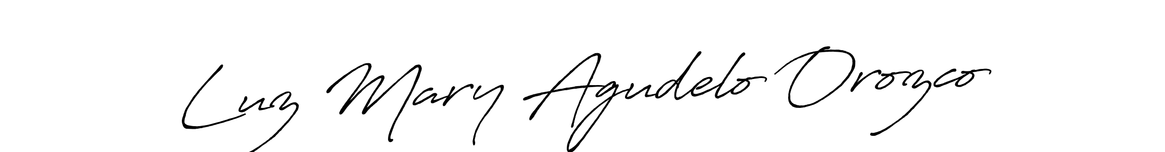 How to make Luz Mary Agudelo Orozco signature? Antro_Vectra_Bolder is a professional autograph style. Create handwritten signature for Luz Mary Agudelo Orozco name. Luz Mary Agudelo Orozco signature style 7 images and pictures png