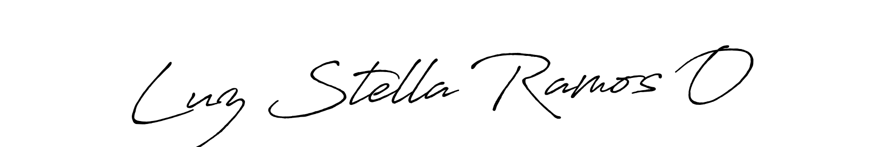 Design your own signature with our free online signature maker. With this signature software, you can create a handwritten (Antro_Vectra_Bolder) signature for name Luz Stella Ramos O. Luz Stella Ramos O signature style 7 images and pictures png