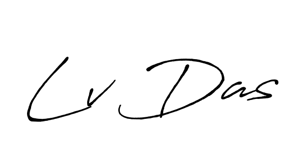 Lv Das stylish signature style. Best Handwritten Sign (Antro_Vectra_Bolder) for my name. Handwritten Signature Collection Ideas for my name Lv Das. Lv Das signature style 7 images and pictures png