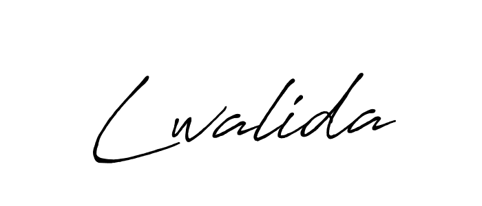 Make a beautiful signature design for name Lwalida. With this signature (Antro_Vectra_Bolder) style, you can create a handwritten signature for free. Lwalida signature style 7 images and pictures png