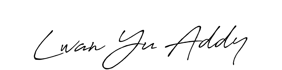 You can use this online signature creator to create a handwritten signature for the name Lwan Yu Addy. This is the best online autograph maker. Lwan Yu Addy signature style 7 images and pictures png