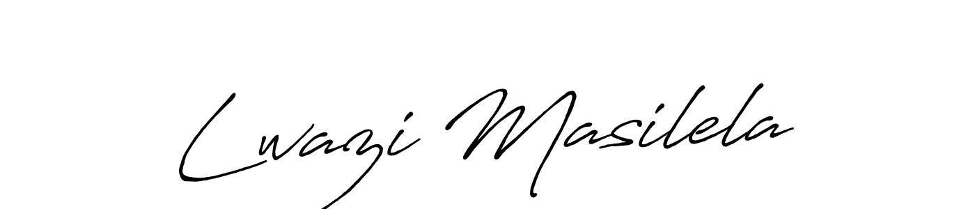 Use a signature maker to create a handwritten signature online. With this signature software, you can design (Antro_Vectra_Bolder) your own signature for name Lwazi Masilela. Lwazi Masilela signature style 7 images and pictures png