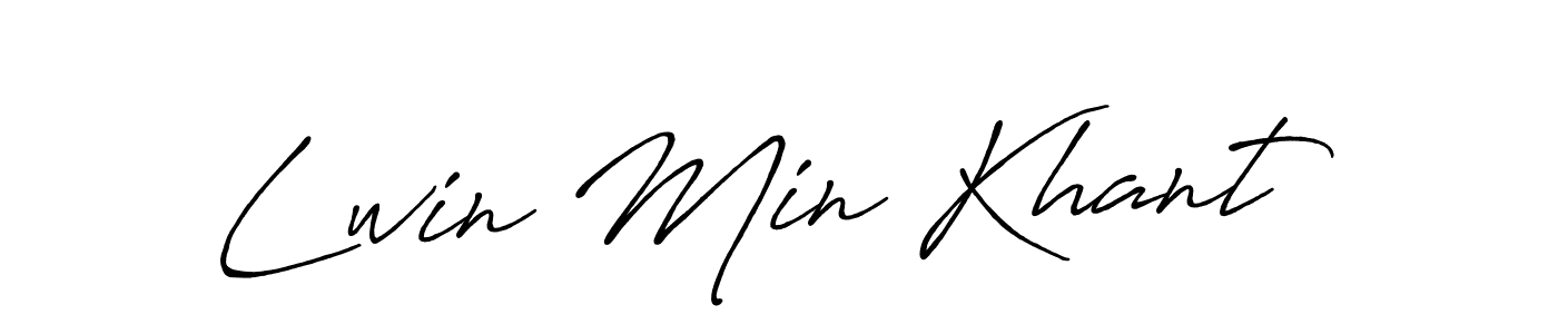 Also You can easily find your signature by using the search form. We will create Lwin Min Khant name handwritten signature images for you free of cost using Antro_Vectra_Bolder sign style. Lwin Min Khant signature style 7 images and pictures png