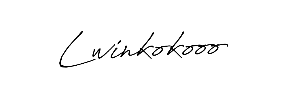 How to make Lwinkokooo name signature. Use Antro_Vectra_Bolder style for creating short signs online. This is the latest handwritten sign. Lwinkokooo signature style 7 images and pictures png