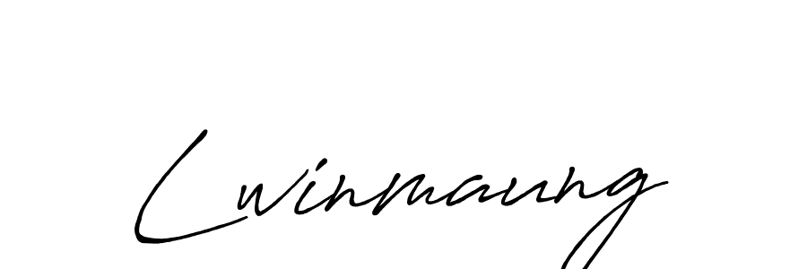 Design your own signature with our free online signature maker. With this signature software, you can create a handwritten (Antro_Vectra_Bolder) signature for name Lwinmaung. Lwinmaung signature style 7 images and pictures png