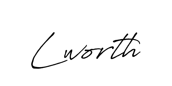 How to make Lworth name signature. Use Antro_Vectra_Bolder style for creating short signs online. This is the latest handwritten sign. Lworth signature style 7 images and pictures png