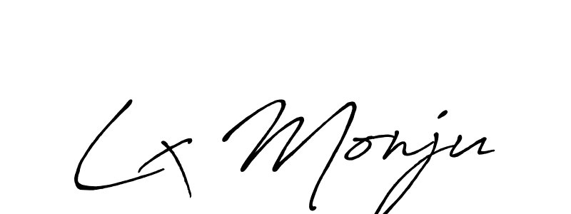 You can use this online signature creator to create a handwritten signature for the name Lx Monju. This is the best online autograph maker. Lx Monju signature style 7 images and pictures png
