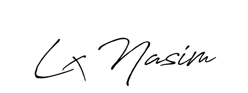 Antro_Vectra_Bolder is a professional signature style that is perfect for those who want to add a touch of class to their signature. It is also a great choice for those who want to make their signature more unique. Get Lx Nasim name to fancy signature for free. Lx Nasim signature style 7 images and pictures png