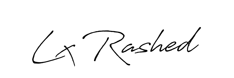 Use a signature maker to create a handwritten signature online. With this signature software, you can design (Antro_Vectra_Bolder) your own signature for name Lx Rashed. Lx Rashed signature style 7 images and pictures png