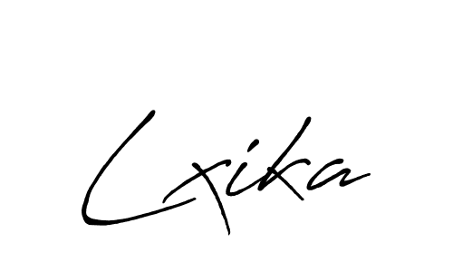 You should practise on your own different ways (Antro_Vectra_Bolder) to write your name (Lxika) in signature. don't let someone else do it for you. Lxika signature style 7 images and pictures png