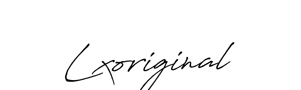 Create a beautiful signature design for name Lxoriginal. With this signature (Antro_Vectra_Bolder) fonts, you can make a handwritten signature for free. Lxoriginal signature style 7 images and pictures png