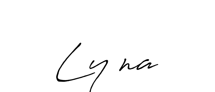 Use a signature maker to create a handwritten signature online. With this signature software, you can design (Antro_Vectra_Bolder) your own signature for name Ly na. Ly na signature style 7 images and pictures png