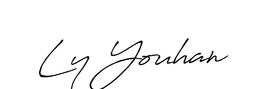 if you are searching for the best signature style for your name Ly Youhan. so please give up your signature search. here we have designed multiple signature styles  using Antro_Vectra_Bolder. Ly Youhan signature style 7 images and pictures png