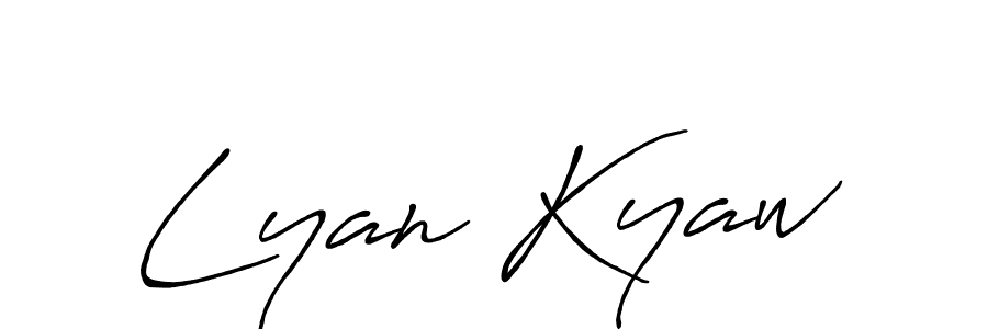 Make a short Lyan Kyaw signature style. Manage your documents anywhere anytime using Antro_Vectra_Bolder. Create and add eSignatures, submit forms, share and send files easily. Lyan Kyaw signature style 7 images and pictures png