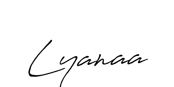 It looks lik you need a new signature style for name Lyanaa. Design unique handwritten (Antro_Vectra_Bolder) signature with our free signature maker in just a few clicks. Lyanaa signature style 7 images and pictures png
