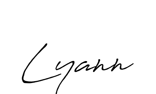 Create a beautiful signature design for name Lyann. With this signature (Antro_Vectra_Bolder) fonts, you can make a handwritten signature for free. Lyann signature style 7 images and pictures png