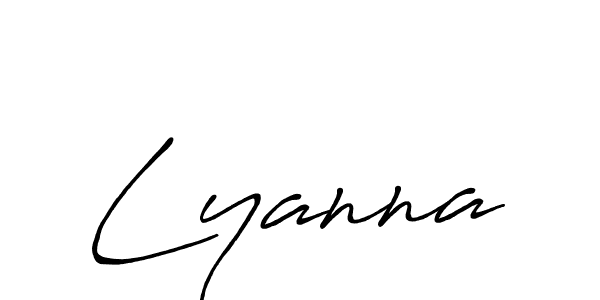 Antro_Vectra_Bolder is a professional signature style that is perfect for those who want to add a touch of class to their signature. It is also a great choice for those who want to make their signature more unique. Get Lyanna name to fancy signature for free. Lyanna signature style 7 images and pictures png
