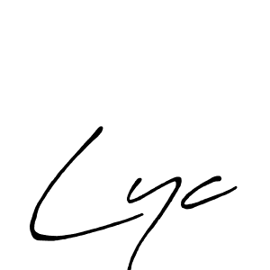 Create a beautiful signature design for name Lyc. With this signature (Antro_Vectra_Bolder) fonts, you can make a handwritten signature for free. Lyc signature style 7 images and pictures png