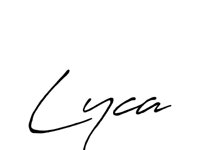 Create a beautiful signature design for name Lyca. With this signature (Antro_Vectra_Bolder) fonts, you can make a handwritten signature for free. Lyca signature style 7 images and pictures png