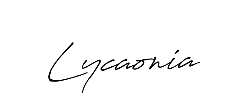 Lycaonia stylish signature style. Best Handwritten Sign (Antro_Vectra_Bolder) for my name. Handwritten Signature Collection Ideas for my name Lycaonia. Lycaonia signature style 7 images and pictures png