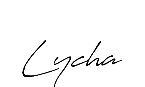 Similarly Antro_Vectra_Bolder is the best handwritten signature design. Signature creator online .You can use it as an online autograph creator for name Lycha. Lycha signature style 7 images and pictures png