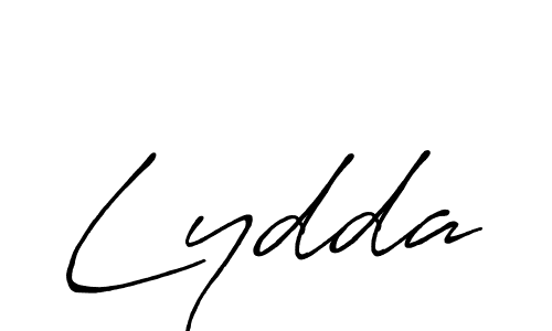 Use a signature maker to create a handwritten signature online. With this signature software, you can design (Antro_Vectra_Bolder) your own signature for name Lydda. Lydda signature style 7 images and pictures png