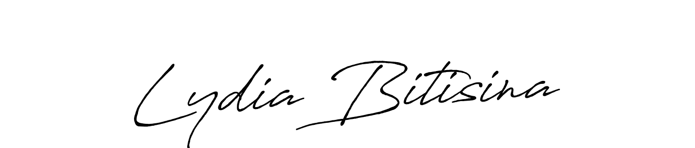 Make a short Lydia Bitisina signature style. Manage your documents anywhere anytime using Antro_Vectra_Bolder. Create and add eSignatures, submit forms, share and send files easily. Lydia Bitisina signature style 7 images and pictures png