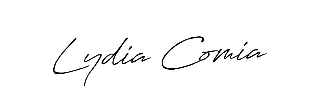 Also we have Lydia Comia name is the best signature style. Create professional handwritten signature collection using Antro_Vectra_Bolder autograph style. Lydia Comia signature style 7 images and pictures png