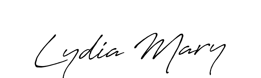 Lydia Mary stylish signature style. Best Handwritten Sign (Antro_Vectra_Bolder) for my name. Handwritten Signature Collection Ideas for my name Lydia Mary. Lydia Mary signature style 7 images and pictures png