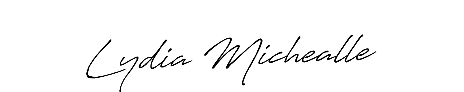 if you are searching for the best signature style for your name Lydia Michealle. so please give up your signature search. here we have designed multiple signature styles  using Antro_Vectra_Bolder. Lydia Michealle signature style 7 images and pictures png