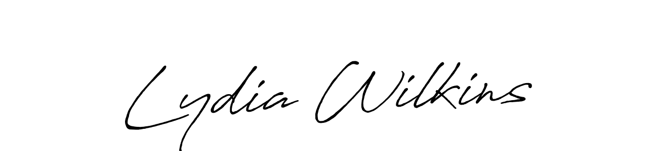 Also we have Lydia Wilkins name is the best signature style. Create professional handwritten signature collection using Antro_Vectra_Bolder autograph style. Lydia Wilkins signature style 7 images and pictures png