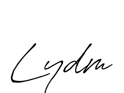 Use a signature maker to create a handwritten signature online. With this signature software, you can design (Antro_Vectra_Bolder) your own signature for name Lydm. Lydm signature style 7 images and pictures png