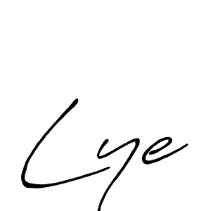 Create a beautiful signature design for name Lye. With this signature (Antro_Vectra_Bolder) fonts, you can make a handwritten signature for free. Lye signature style 7 images and pictures png