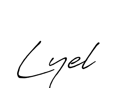 Similarly Antro_Vectra_Bolder is the best handwritten signature design. Signature creator online .You can use it as an online autograph creator for name Lyel. Lyel signature style 7 images and pictures png
