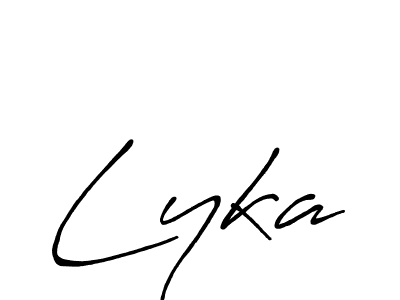 Design your own signature with our free online signature maker. With this signature software, you can create a handwritten (Antro_Vectra_Bolder) signature for name Lyka. Lyka signature style 7 images and pictures png