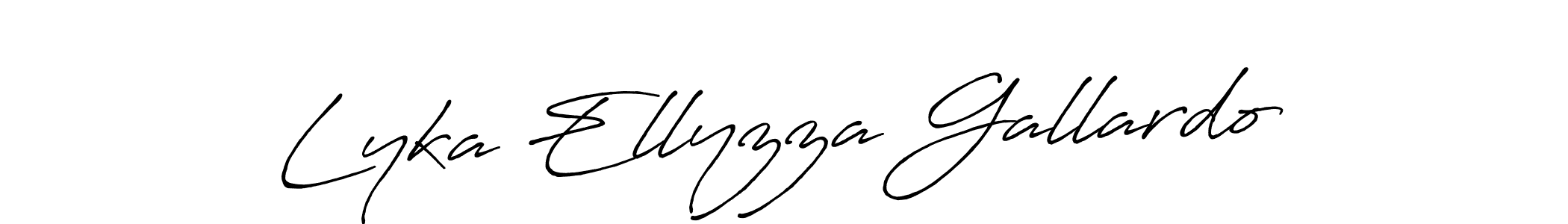 How to make Lyka Ellyzza Gallardo signature? Antro_Vectra_Bolder is a professional autograph style. Create handwritten signature for Lyka Ellyzza Gallardo name. Lyka Ellyzza Gallardo signature style 7 images and pictures png