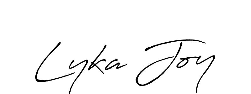 Antro_Vectra_Bolder is a professional signature style that is perfect for those who want to add a touch of class to their signature. It is also a great choice for those who want to make their signature more unique. Get Lyka Joy name to fancy signature for free. Lyka Joy signature style 7 images and pictures png