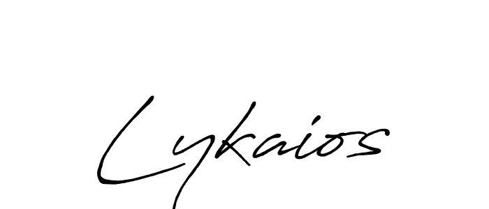 Use a signature maker to create a handwritten signature online. With this signature software, you can design (Antro_Vectra_Bolder) your own signature for name Lykaios. Lykaios signature style 7 images and pictures png