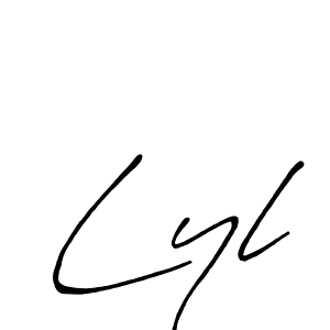 The best way (Antro_Vectra_Bolder) to make a short signature is to pick only two or three words in your name. The name Lyl include a total of six letters. For converting this name. Lyl signature style 7 images and pictures png