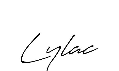 Lylac stylish signature style. Best Handwritten Sign (Antro_Vectra_Bolder) for my name. Handwritten Signature Collection Ideas for my name Lylac. Lylac signature style 7 images and pictures png