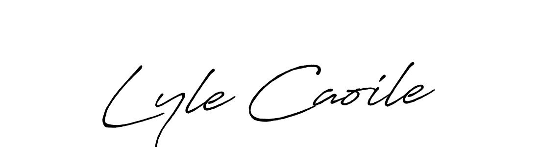 Use a signature maker to create a handwritten signature online. With this signature software, you can design (Antro_Vectra_Bolder) your own signature for name Lyle Caoile. Lyle Caoile signature style 7 images and pictures png