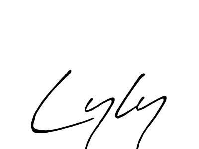 Also we have Lyly name is the best signature style. Create professional handwritten signature collection using Antro_Vectra_Bolder autograph style. Lyly signature style 7 images and pictures png