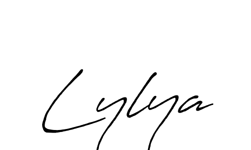 Antro_Vectra_Bolder is a professional signature style that is perfect for those who want to add a touch of class to their signature. It is also a great choice for those who want to make their signature more unique. Get Lylya name to fancy signature for free. Lylya signature style 7 images and pictures png